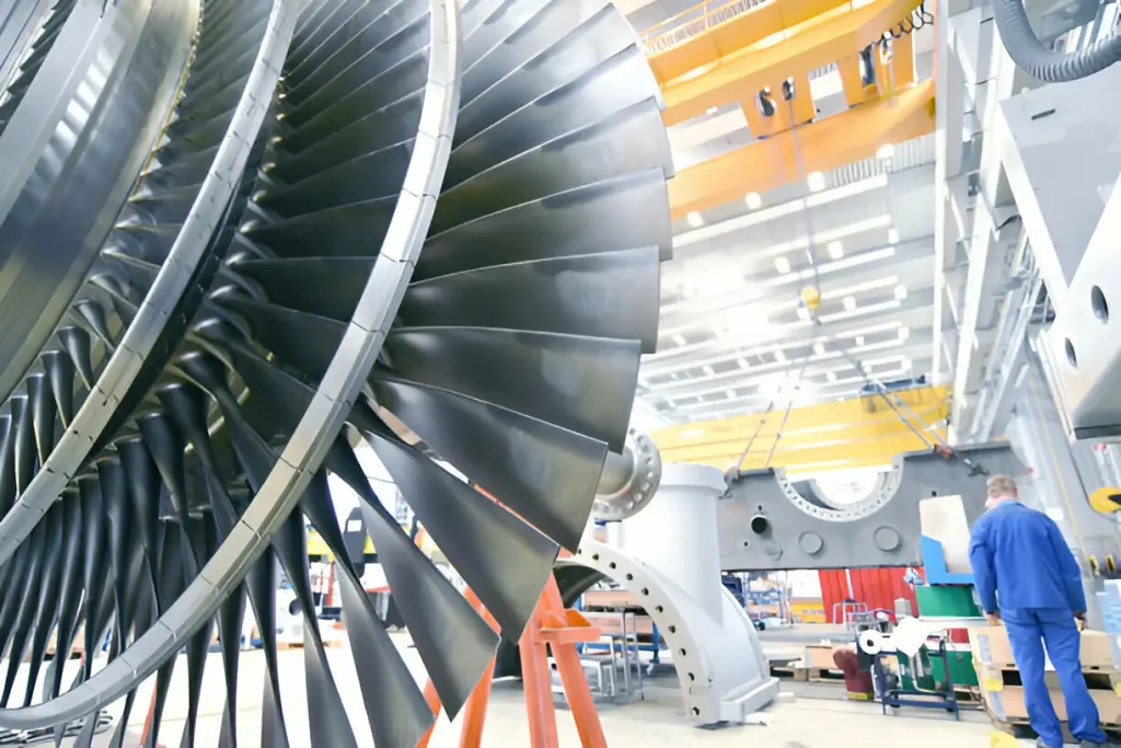 توربین گازی که با استفاده از نایمونیک 75 ساخته شده است